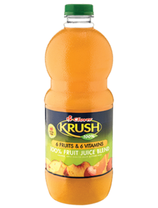 KRUSH 6 FRUITS AND 6 VITAMIN 1LT