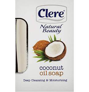 CLERE NATURAL BEAUTY COCONUT OIL SOAP 150G