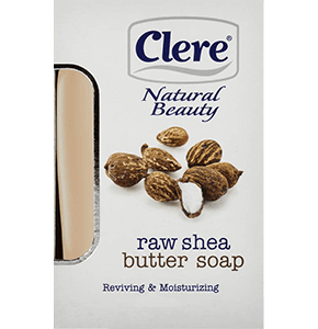 CLERE NATURAL BEAUTY RAW SHEA BUTTER SOAP 150G