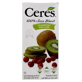 CERES CRANBERRY AND KIWI 1L