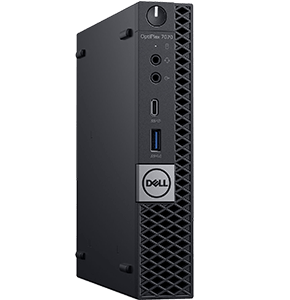 Dell OptiPlex 7070 Desktop Computer – Intel Core i7-9700T – 16GB RAM – 256GB SSD – Micro PC (OPT-7070-00006-BLK)